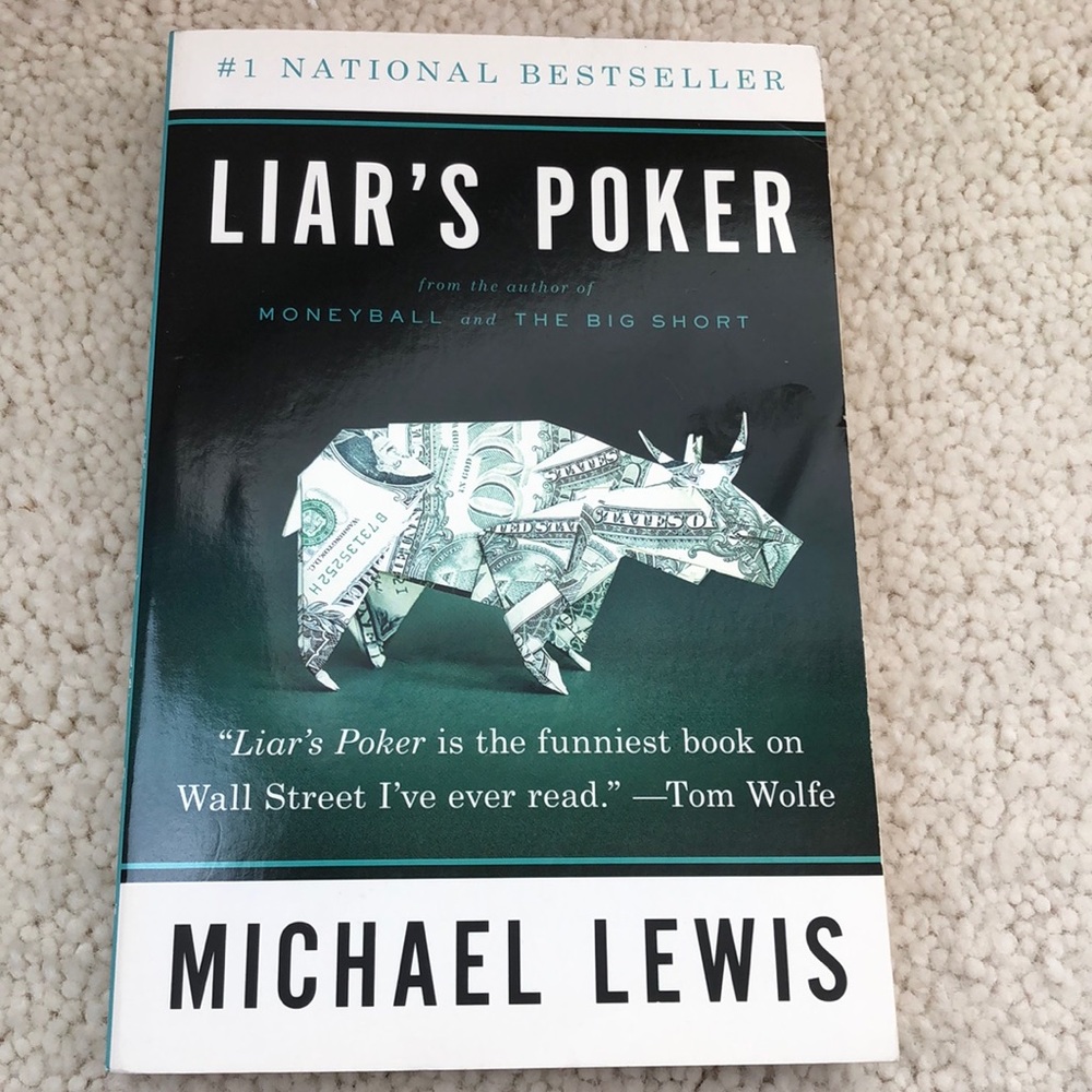 Liar’s Poker paperback-Wall Street cult classic